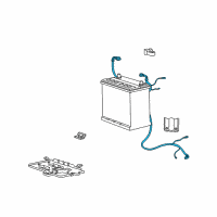 OEM 2003 Hyundai Accent Cable Assembly-Battery Diagram - 37215-25000