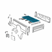 OEM 1994 Ford Ranger Floor Pan Diagram - F87Z-9911215-BA