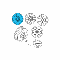 OEM 2006 Nissan Frontier Aluminum Wheel Diagram - 40300-EA31A