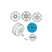 OEM 2017 Nissan Frontier Disc Wheel Cap Diagram - 40315-EA00A