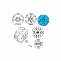 OEM 2007 Nissan Frontier Aluminum Wheel Diagram - 40300-EA71A