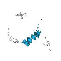 OEM Infiniti M45 Air Cleaner Diagram - 16500-EH000
