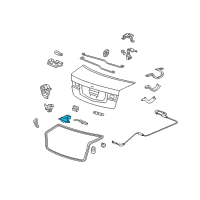 OEM 2014 Acura TSX Switch Assembly, Trunk Opener Diagram - 74810-TL0-G01