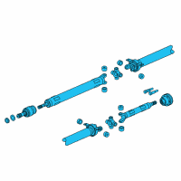 OEM 2016 Cadillac SRX Propeller Shaft Assembly Diagram - 22885388