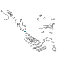 OEM 1997 Toyota RAV4 Strainer Clip Diagram - 23219-03010