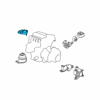 OEM Honda Fit Bracket, Engine Side Mounting Diagram - 50620-TF0-J02