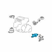 OEM Honda Fit Bracket, Transmission Mounting Diagram - 50650-TK6-980