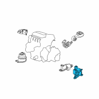 OEM 2012 Honda Fit Rubber, Transmission Mounting Diagram - 50850-TK6-981