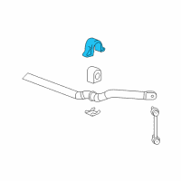 OEM 2009 Cadillac SRX Stabilizer Bar Bracket Diagram - 10364742