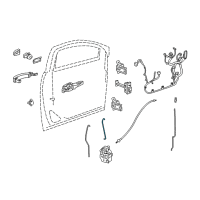 OEM 2020 Buick Encore Lock Rod Diagram - 95983118