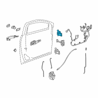 OEM 2020 Buick Encore Upper Hinge Diagram - 13577115