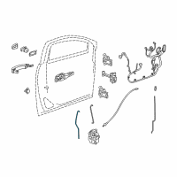 OEM 2015 Buick Encore Lock Rod Diagram - 20771968