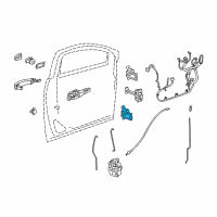 OEM Chevrolet Trax Lower Hinge Diagram - 13505400