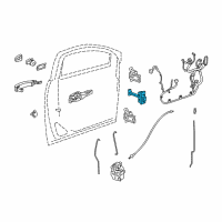 OEM 2019 Chevrolet Trax Door Check Diagram - 42467900