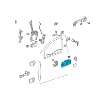 OEM Honda Pilot Case, Right Front Inside (Saddle) Diagram - 72125-S9V-A01ZC