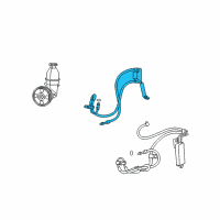 OEM Dodge Nitro Line-Power Steering Pressure Diagram - 52125292AF