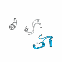 OEM Dodge Nitro Hose-Power Steering Return Diagram - 52125406AG