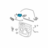 OEM 2007 Chrysler Pacifica Switch-Power Seat Diagram - 1AK87XDVAC