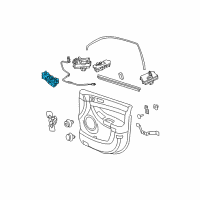 OEM Chrysler Switch-Door Module Diagram - 4685980AI