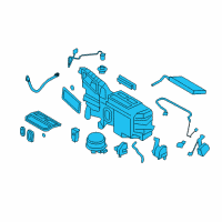 OEM 2012 Ford Edge Evaporator Assembly Diagram - CT4Z-19B555-G