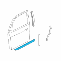 OEM Ford Focus Body Side Molding Diagram - 5S4Z-5420938-AAPTM