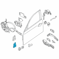 OEM 2017 Infiniti Q70L Hinge Assy-Front Door Diagram - 80400-1MA0A