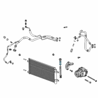 OEM Chevrolet Cruze Condenser Seal Diagram - 13378471