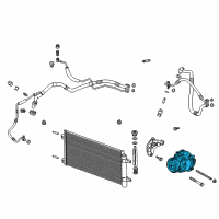 OEM 2017 Chevrolet Cruze Compressor Diagram - 39176466