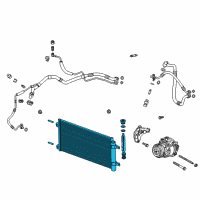 OEM 2016 Chevrolet Cruze Condenser Diagram - 39011385