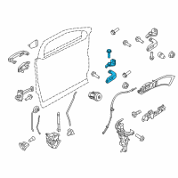 OEM 2018 Ford Police Interceptor Utility Lower Hinge Diagram - BB5Z-7822810-B