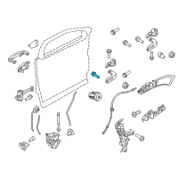 OEM 2015 Lincoln MKC Upper Hinge Bolt Diagram - -W710603-S439