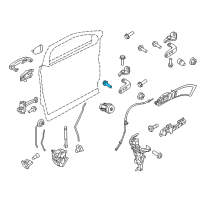 OEM Lincoln Upper Hinge Bolt Diagram - -W710603-S439