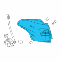 OEM 2017 Toyota RAV4 Tail Lamp Assembly Diagram - 81551-42192