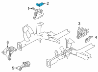 OEM 2021 Hyundai Elantra Bracket-Engine MTG Support Diagram - 21825-BY000