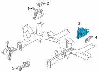 OEM 2022 Hyundai Elantra Bracket Assembly-Transmission MTG Diagram - 21830-BY000