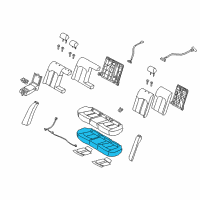 OEM 2019 Hyundai Sonata Pad Assembly-Rear Seat Cushion Diagram - 89106-E6010