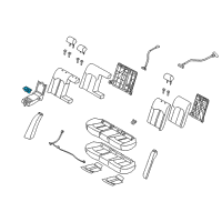 OEM 2019 Hyundai Sonata Cup Holder Diagram - 89925C1000PPB