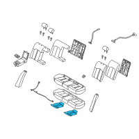 OEM 2017 Hyundai Sonata Heater-Rear Seat Cushion Diagram - 89190-C1000