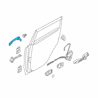 OEM 2012 Kia Soul Door Outside Handle Assembly Diagram - 826512K50000