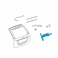 OEM Pontiac Rear Motor Diagram - 19329491