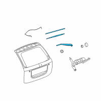 OEM 2005 Chevrolet Equinox Rear Arm Diagram - 5489041