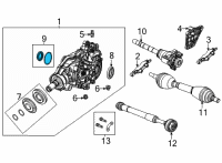 OEM Jeep Grand Cherokee L Differential Diagram - 68531108AA