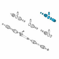 OEM Hyundai Santa Fe Joint Kit-FR Axle Diff Side, LH Diagram - 49582-C5230