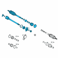 OEM 2020 Toyota RAV4 Axle Assembly Diagram - 43420-33330