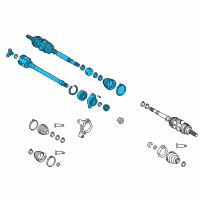 OEM 2018 Toyota Camry Axle Assembly Diagram - 43410-33350