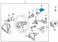 OEM 2022 Buick Envision Radio Switch Diagram - 13541209