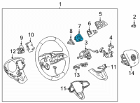 OEM 2022 Buick Envision Cruise Switch Diagram - 13533519