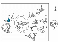 OEM Buick Envision Paddle Switch Diagram - 13526961
