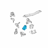 OEM 2004 Toyota Celica Front Bracket Diagram - 12311-22040