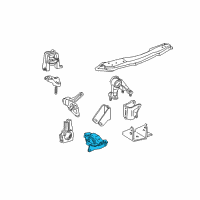 OEM 2003 Toyota Celica Lower Mount Diagram - 12372-22020